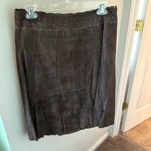 CAbi suede skirt size 6